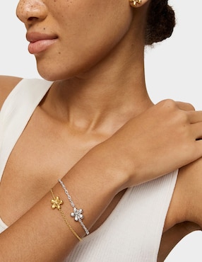Pulsera Tous de plata p 925 Daisy con acabado brillante