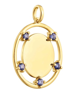 Dije circular Tous basics de oro amarillo 18 K