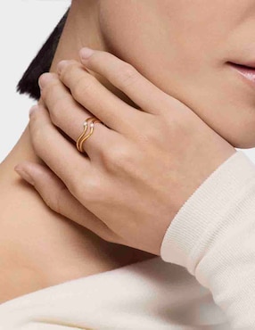 Anillo con gema Tous Daisy 18 k de oro amarillo diamante brillante
