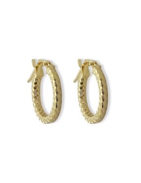 Arracadas Bijoux Fp de oro con acabado brillante
