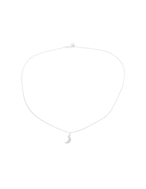 Collar con dije de luna Teresa Díaz Joyería Mexicana Universe de plata P 925