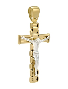 Dije de crucifijo Cristal Joyas de oro 14 K