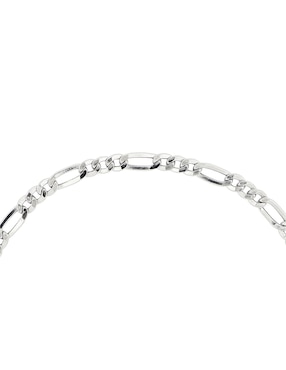 Pulsera Dinasti de oro blanco 14 K