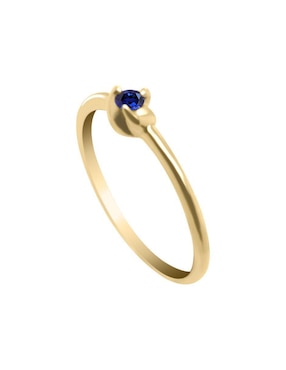 Anillo Fascinare Rady 14 k de oro zafiro brillante