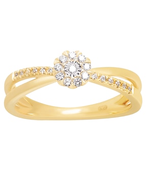 Anillo Riccardo Orsato 14 k de oro diamante pavé