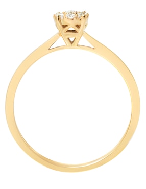 Anillo Riccardo Orsato 14 k de oro diamante pavé
