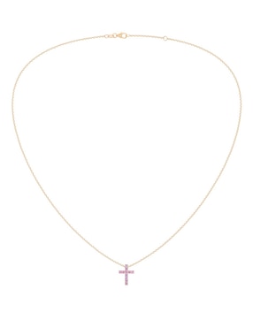 Collar de cruz Riccardo Orsato de oro 14 K