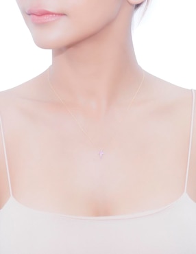 Collar de cruz Riccardo Orsato de oro 14 K