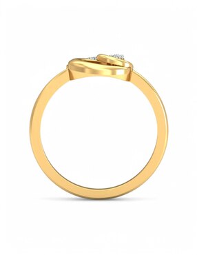 Anillo Joyería M De Leon 10 k de oro amarillo zirconia brillante