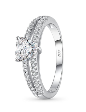 Anillo de corazón Moonberry Infinity of Love P 925 de plata zirconia cúbica brillante