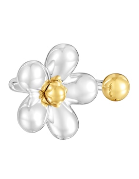Anillo de flor Tous Daisy de plata P 925 con acabado baño de oro