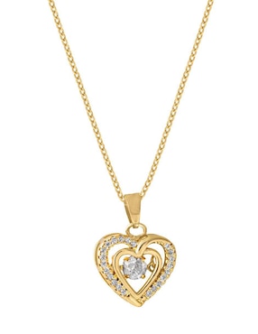Collar con dije de corazón Unlimited By Ob 18 K