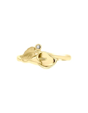 Anillo de flor Fianelli Irfan 14 k de oro diamante brillante
