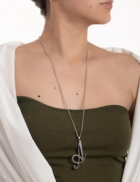 Collar con dije de letra a Unlimited By Ob