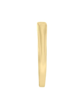Anillo rectangular Fianelli Sello 14 k de oro diamante brillante