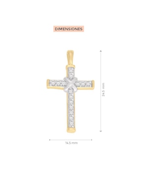 Dije de cruz Fianelli de oro 14 K