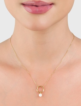 Gargantilla Cristal Joyas de oro 14 K
