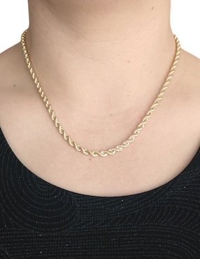 Gargantilla Cristal Joyas de oro 14 K