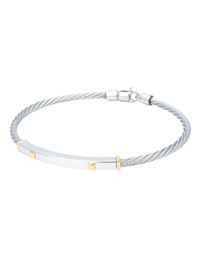 Brazalete Cristal Joyas 14 K con acabado liso
