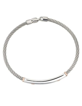 Brazalete Cristal Joyas 14 K con acabado liso
