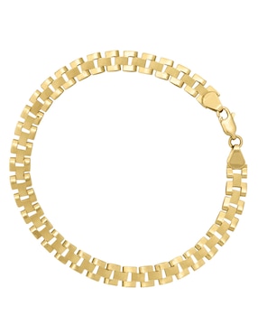 Pulsera Cristal Joyas de oro 14 K con acabado brillante