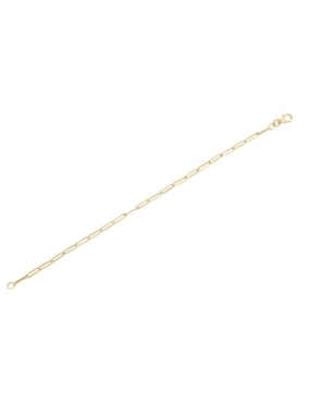 Pulsera Cristal Joyas de oro 14 K con acabado brillante