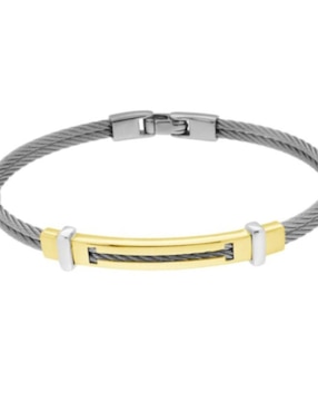 Brazalete Cristal Joyas 14 K con acabado liso