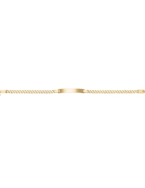 Esclava Cristal Joyas de oro 14 K con acabado brillante