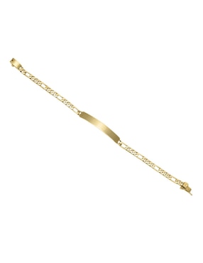 Esclava Cristal Joyas de oro 14 K con acabado baño de oro
