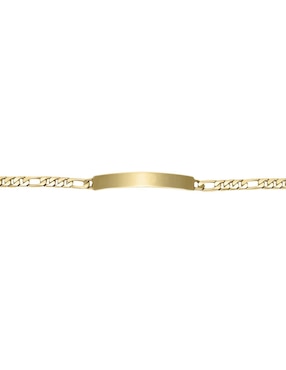 Esclava Cristal Joyas de oro 14 K con acabado baño de oro