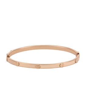 Brazalete Cristal Joyas de oro 14 K con acabado liso