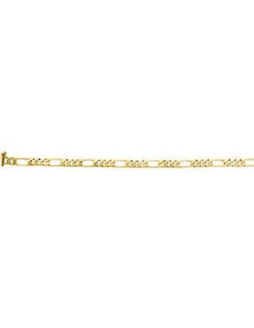 Pulsera Cristal Joyas de oro 14 K con acabado pulido