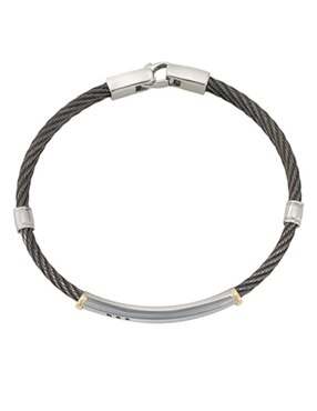 Brazalete Cristal Joyas 14 K con acabado liso
