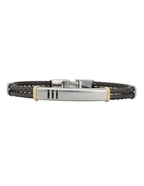 Brazalete Cristal Joyas 14 K con acabado liso
