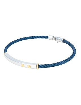 Brazalete Cristal Joyas 14 K con acabado liso