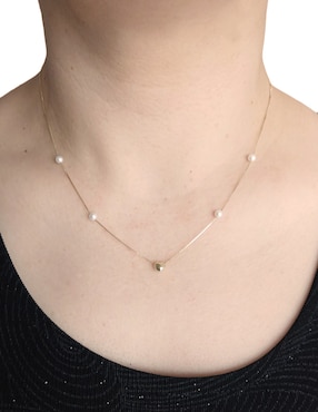 Gargantilla Cristal Joyas de oro 14 K