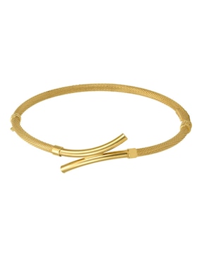 Brazalete Cristal Joyas de oro 14 K con acabado brillante