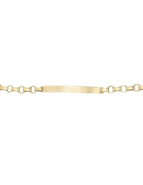 Esclava Cristal Joyas de oro 14 K con acabado pulido