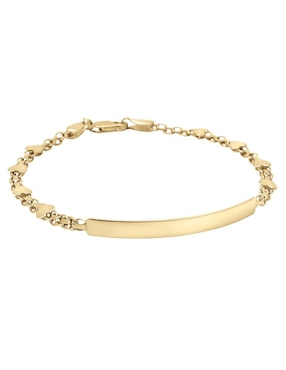 Esclava Cristal Joyas de oro 14 K con acabado pulido