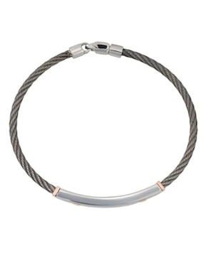 Brazalete Cristal Joyas 14 K con acabado liso