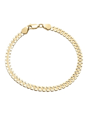 Pulsera Cristal Joyas de oro 14 K con acabado pulido