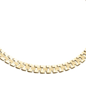 Pulsera Cristal Joyas de oro 14 K con acabado pulido