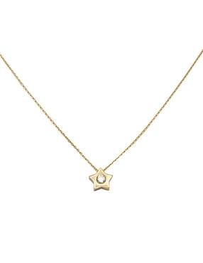 Collar de estrella Bijoux Fp de oro 10 K