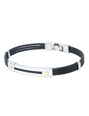 Brazalete Cristal Joyas 14 K con acabado liso