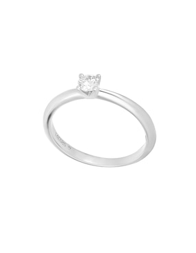 Anillo Valoro Classy 14 k de oro blanco diamante pulido