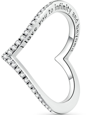 Anillo Moonberry I Love You To Infinity And Beyond P 925 de plata zirconia cúbica brillante