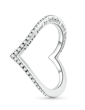 Anillo Moonberry I Love You To Infinity And Beyond P 925 de plata zirconia cúbica brillante