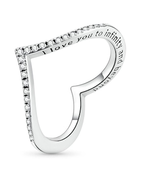 Anillo Moonberry I Love You To Infinity And Beyond P 925 de plata zirconia cúbica brillante