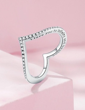 Anillo Moonberry I Love You To Infinity And Beyond P 925 de plata zirconia cúbica brillante