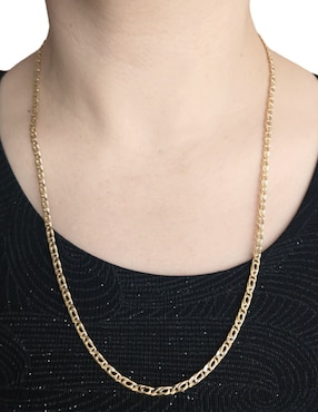 Cadena Cristal Joyas de oro amarillo 14 K